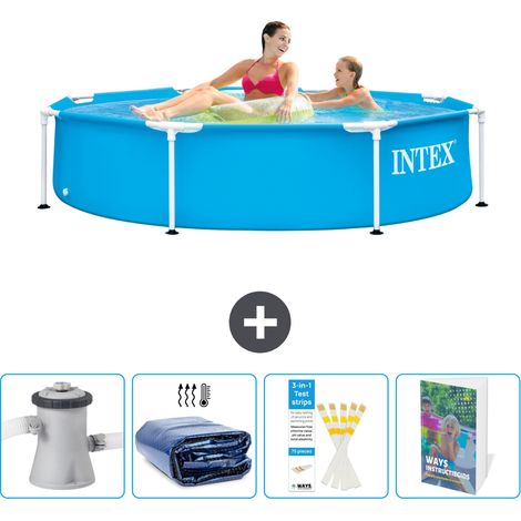 Intex Piscine Tubulaire Ronde - 244x51 cm - 5-pièces  SCB129 (1/5)