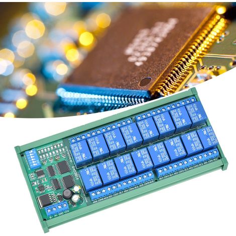 Module d'extension électrique PLC à relais RS485 6 canaux 12 V pour télécommande RTU R4D3B16-R avec boîtier pour rail DIN (1/5)