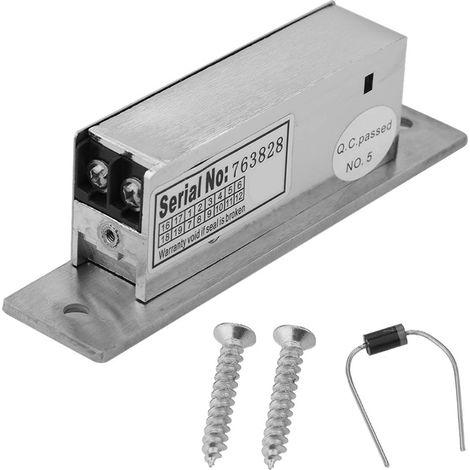 Serrure de porte à gâche électrique étroite réglable, double mode de déverrouillage, contrôle d'accès (1/5)