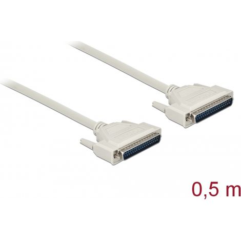 Delock Cable serie D-Sub 37 macho a macho 0,5 m
