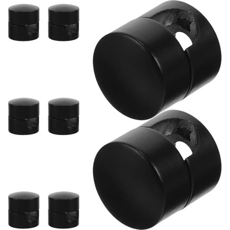 Clips pour Cordon de Lustre Serrage-câble Multipurpose en Aluminium Noir 8pcs pour Fils Électriques et Suspensions, pour DIY et Organisation à Domicile (1/5)