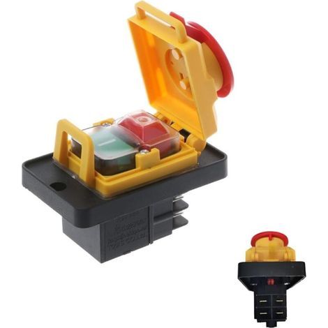 IP54 Wasserdichter Magnetschalter 250 V 12 A – Not-Halteschalter für raue Umgebungen – 4 Pins – KJD12 (1/5)