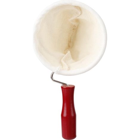 Filtre Café en Flanelle Réutilisable à Poignée Bois pour Cafetière Dripper - Accessoire Filtrant 85mm 1-2 Personnes