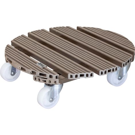 MULTI ROLLER WPC D385mm,taupe 4AR,d63mm,TK150kg (1/5)