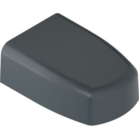 Capot pour gond de portail - aluminium laqué noir - 100 mm - Platimium - TIRARD