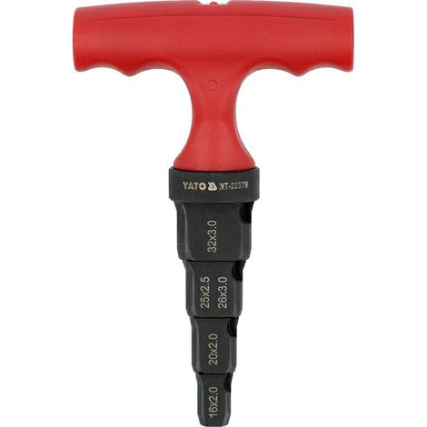Yato Kalibrator mit Entgrater für PEX 16-32 mm
