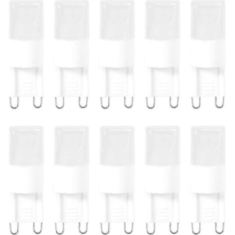 Lot de 10 ampoules LED G9 1W haute luminosité blanc chaud 3500K (1/5)