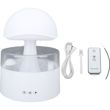Leiser Luftbefeuchter Rain Cloud mit 7-farbiger LED-Beleuchtung – 500 ml (1/5)