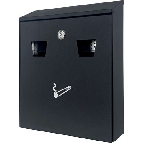 Oypla Wall Mounted Outdoor Pub Ashtray Bin Ash Tray Cigarette Steel Bin (1/5)