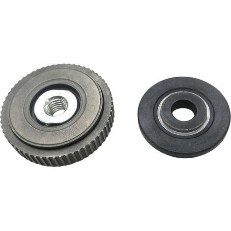 Lot de 2 écrous à bride pour meuleuse d'angle M10, trou intérieur de 10 mm pour meuleuses de type 100, assemblage d'écrous de verrouillage à dégagement rapide en métal (C) (1/4)