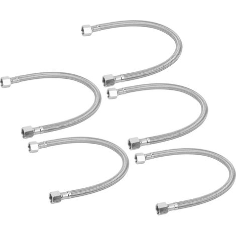 5 Stück Luftkompressor-Elementschlauch, Bremsschlauch, geräuscharm, ölfrei, Leitungsrohr 3/4‑16, Fase, 42 cm (1/5)