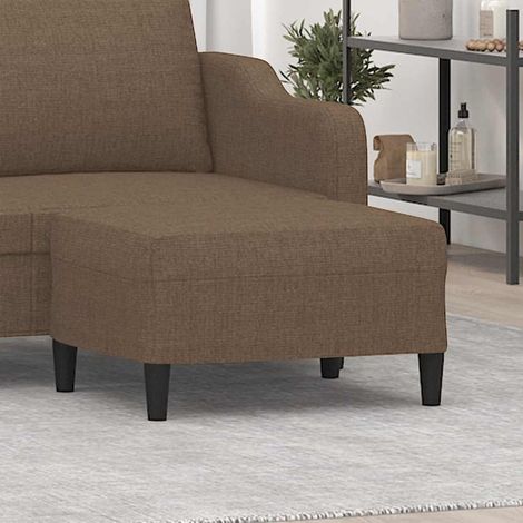 Repose-Pieds pour Salon ou Chambre - Tabouret Pouf Marron 70x55x41 cm Tissu BV440816 - BonneVie (1/5)