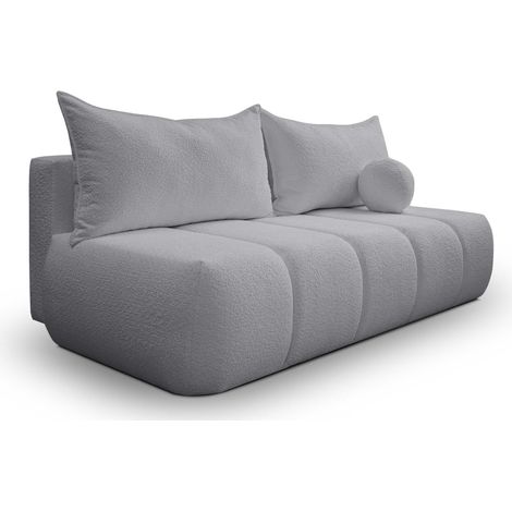Dreisitziges Sofa PIANO mit Schlaffunktion Grau (1/5)
