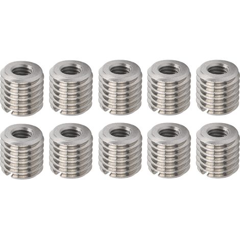 10 inserts filetés mâle femelle réducteur écrou inox outil réparation visserie fixation quincaillerie lot (1/5)