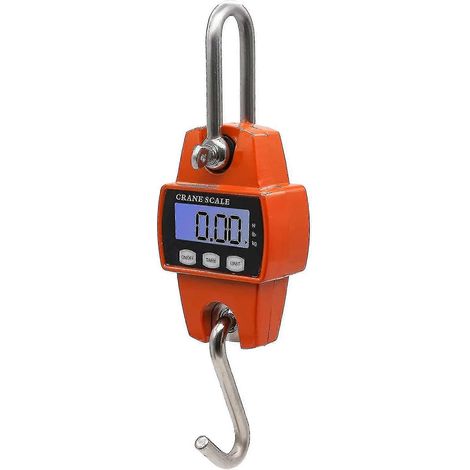 Balance de grue miniature portable 300 kg/660 lbs avec écran LCD numérique et affichage électronique. Balance suspendue robuste.-AquaForge
