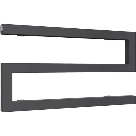 Reina Serpe Designer Heated Towel Rail 270mm H x 500mm W Anthracite (1/2)