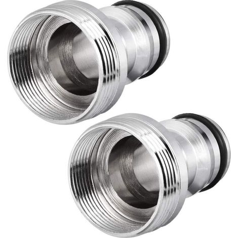 Raccords de Robinet universels pour mitigeur 2 Pièces Adaptateur de Tuyau M24 Adaptateur Robinet Tuyau Arrosage Connecteur Nez de Robinet Laiton pour Tuyau d'arrosage