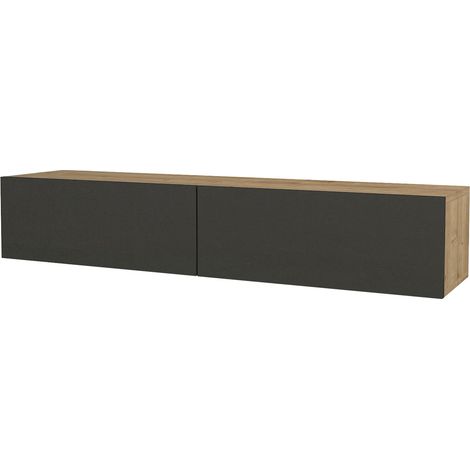 Mobile TV 135 x 31 x 25 cm effetto rovere e antracite 030007866