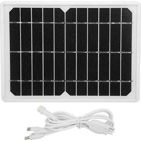 Banque d'énergie solaire portable 8W générateur d'urgence extérieur pour téléphone mobile et mini ventilateur (1/5)