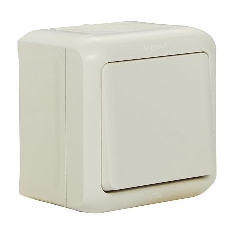 LEGRAND 782360 FORIX PIÈCES HUMIDES MONTAGE EN SAILLIE INTERRUPTEUR 2 PÔLES ANTI-ÉCLABOUSSURES (IP44), POUR MONTAGE SUR LE MUR,