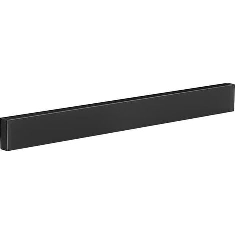 Porte-couteaux magnétique, bande de 30 cm en acier inoxydable, sans perçage - noir (1/5)