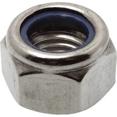 Tuercas hexagonales de acero inoxidable A4 diámetro 8mm, 8 piezas.