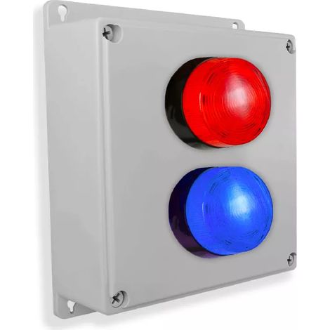 Boîtier d'alerte supplémentaire sans fil avec 2 flashs - Haute-résistance / 800m (Gamme PROTECT 800)
