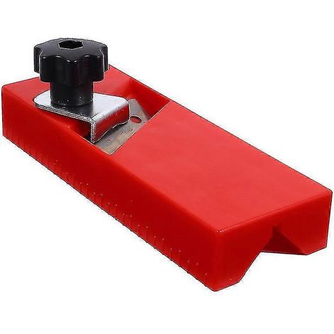 Rabot rouge 15 x 5,5 cm, outil de menuisier pour le travail du bois, rabot manuel pour le chanfreinage et le polissage (1/4)
