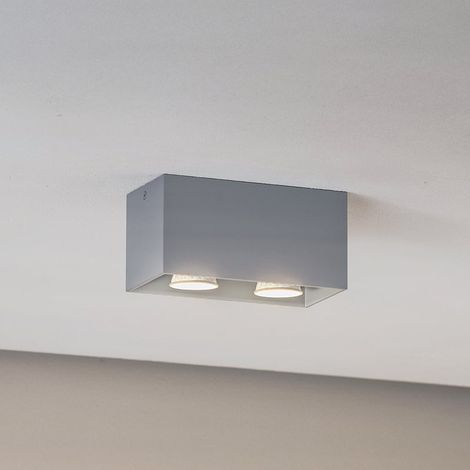 [GEBRAUCHT] B-Ware Euluna Deckenleuchte Lampe Ara Maxi Aluminium grau GU10 LED dimmbar 2-flammig (1/2)
