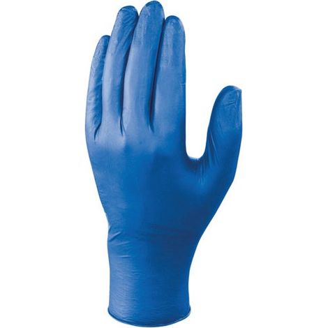 Guantes desechables impermeables sin polvo X 100 - Delta Plus