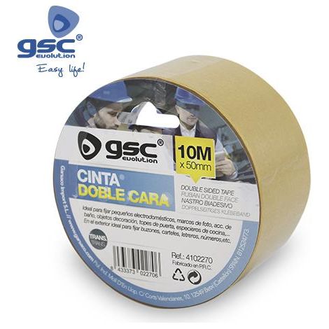 Doppelseitiges Klebeband 50 mm 10 M GSC 004102270
