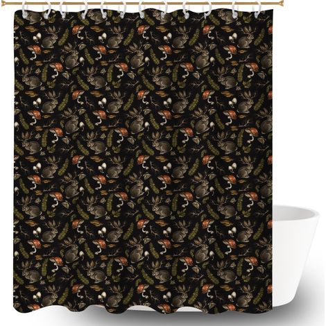 Rideau de douche imperméable en polyester 180x180 design rideau étanche pour un éveil en douceur le matin (1/5)