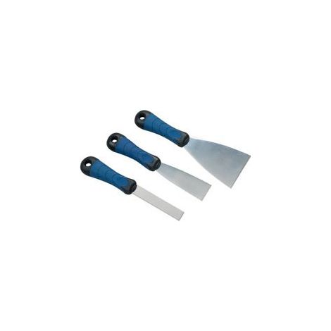 SAVY - Couteau manche bimatière lot de 3 acier 2cm 4cm et 8cm (1/2)