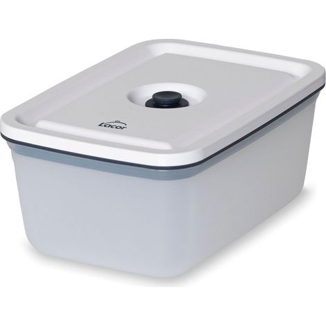 LACOR - 69691 - Contenitore Smart Food, Contenitore Ermetico, Con Valvola Speciale per Vuoto, Impilabile, Lavabile in Lavastoviglie, Microonde, Frigorifero e Congelatore, Senza BPA, 550 ml