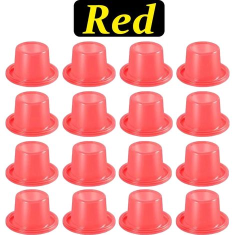 Junta de grifo a prueba de fugas, silicona duradera, fácil instalación, color rojo, 50 unidades. (1/2)