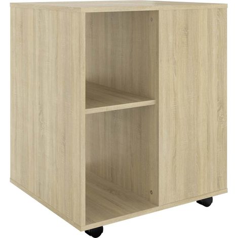 Maison Exclusive - Mobiletto con Ruote Rovere Sonoma 60x53x72 cm Legno Multistrato