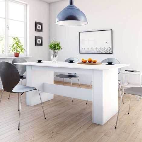 800468  Dining Table White 180x90x76 cm Engineered Wood vidaXL (1/5)