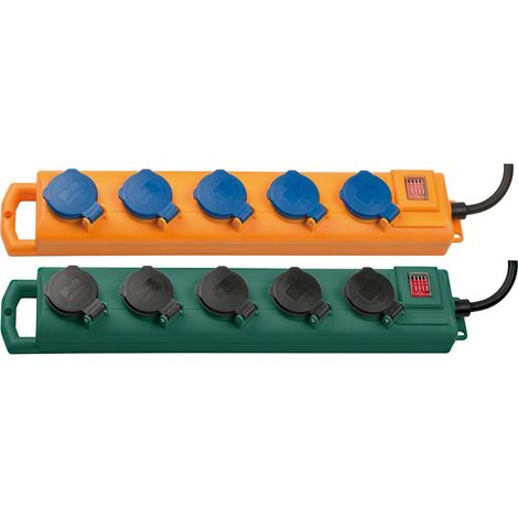 Brennenstuhl 1159910215 Alargador eléctrico 5m Negro Verde (1/5)
