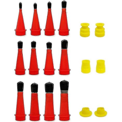 Ensemble de 18 embouts applicateurs de mastic silicone en acier inoxydable avec accessoires de base (1/5)