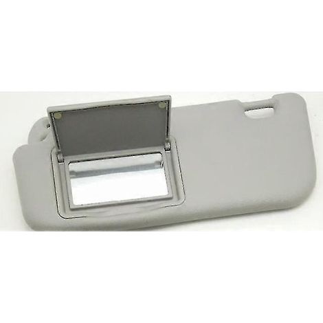 Pare-soleil gris beige avec miroir de maquillage pour Toyota Corolla 2014-2017 - Accessoires auto - Pare-soleil - Gris, côté gauche (1/5)