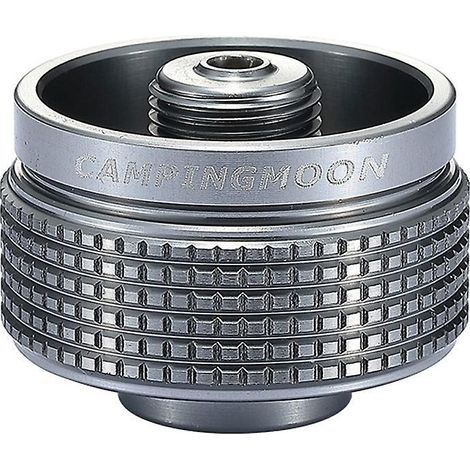CAMPINGMOON zylindrischer Adapter aus Aluminiumlegierung für Campingkocher und Outdoor-Kocheranschluss