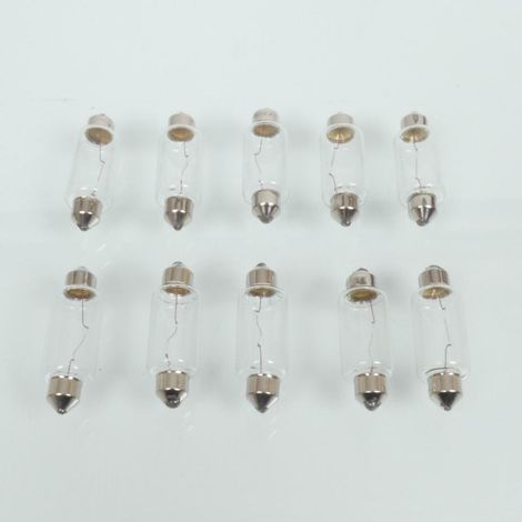 Ampoule navette SV8.5 RMS 6V 15W 15x41mm pour moto auto cyclo (1/3)
