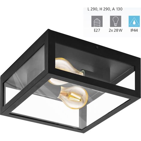 Eglo AMEZOLA Lampada da soffitto, Nero (1/5)