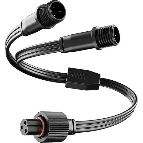 Govee Y-Splitterkabel für fest installierte Außenbeleuchtung, kompatibel mit den Modellen H705A, H705B und H705C (1 Buchse auf 2 Stecker). (1/5)