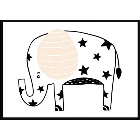 Bild Poster im Rahmen 33x43 cm Elefant PD290 (1/3)