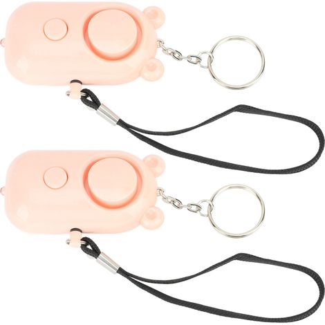 Alarme de sécurité personnelle légère, porte-clés de sécurité en ABS, double rose, pour femmes, enfants et personnes âgées (1/5)