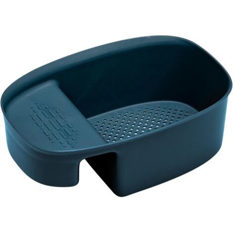 Paniers De Vidange De Cuisine, Panier Dévier Suspendu Porte Vidange étagère de Rangement à Suspendre Porte-éponge Panier de Vidange d'évier (Bleu)