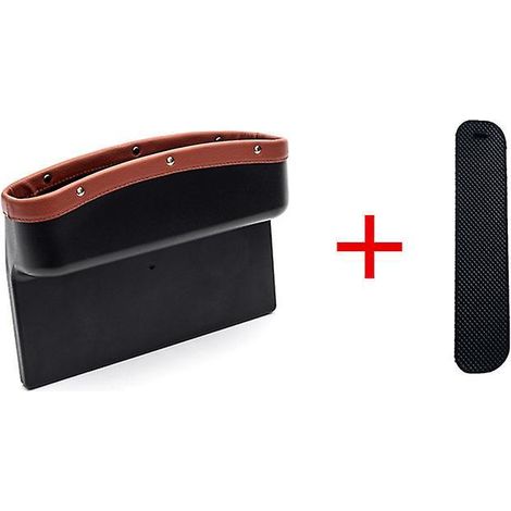 une Bote De Rangement Pour Sige De Voiture Bord Marron + Coussin Anti-drapant, Bote De Rangement Pour Sige De Voiture, Adapte Aux Tlphones Portabl (1/5)
