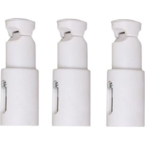 – Fixations pour radiateur sèche serviette 3 pièces – Support réglable pour radiateurs droits et courbés – Installation facile – Économise de l'espace