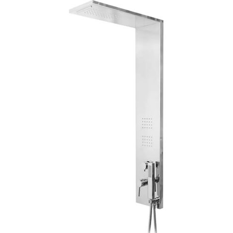 Colonna doccia multifunzione cromo lucido con 4 getti in acciaio inox (1/4)